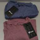 Ficerd 2 Pack Women's Casual Sweatshirts, Crew Neck Loose Fit Basic Tops Lightweight Cute Pullover Fashion Fall Outfits,Small