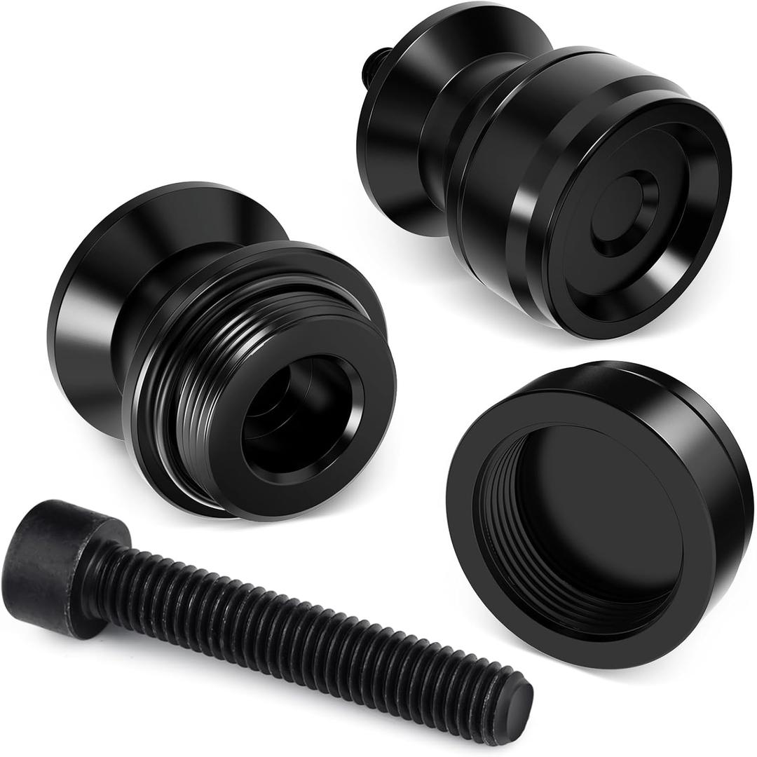 Benlari 8MM Swingarm Spools Sliders Stand Universal M8 Black Fit for CBR 600 F2 F3 F4 F4i CBR600RR CBR1000RR GSXR600 GSXR750 GSXR1000 GSXS750 SV650 ZX6R ZX10R Z650 Z900 Z1000 EX400 EX650 Daytona (8MM)
