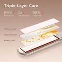 TYMO Flat Iron Hair Straightener - Titanium Hair Straighteners for Women, 1 Inch Professional Travel Flat Iron, Portable Straightener and Curlers with 10s Heat Up, 32 Temp, Dual Voltage & LED Display