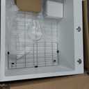 White Stainless Steel Kitchen Sink - 25x22 Inch Single Bowl Topmount With Sink Grid and Drain Assembly - Clean & Bright Bar Sink to Enhance Aesthetic Appeal of Modern Kitchen