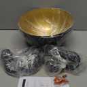 Farmhouse Pendant Lighting for Kitchen Island,Black and Gold Dome Pendant Light Fixtures, Industrial Hanging Ceiling Light for Dining Room Foyer Cafe Kitchen Sink,2 Pack (11.8inch-Ceiling)