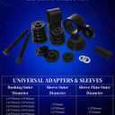 SIXIWANZI 24pc Wheel Bearing Press Kit for Easy Removal & Installation FWD Bearing Press Kit