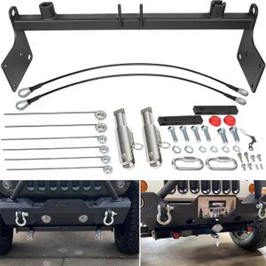 Camoo BX1126 Tow Bar Base Plate for 2007-2018 Jeep Wrangler JK JKU 2/4 Doors All Models with Standard Bumper