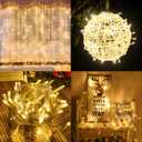 2 Pack 22.6ft 66 Led Battery Powered String Lights, IP65 Waterproof 8 Modes Twinkle Fairy Lights with Timer for Bedroom, Garden, Party, Christmas Tree Indoor Outdoor DecorationsWarm White