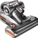 JIGOO T600 Bed Vacuum Cleaner with UV-C Light, 15Kpa Suction 700W Powerful Double Cup Handheld Vacuums, Mattress Vacuum Cleaner with Smart Dust Sensor, Ultrasonic & Heating Tech, HEPA Filter - Corded