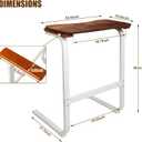 Couch Stand Assist with Detachable Tray - Chair Lift Assist Devices for Seniors, Multifunctional Sitting and Standing Aid with Real Wood Handle, Heavy-Duty Square Metal Frame