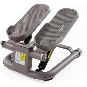 DHT Steppers for Exercise at Home, Mini Stair Stepper with Resistance Band, Workout Equipment with LCD Monitor, Fitness Stepper for Cardio Full Body Workout, for Home Gym(No Resistance Adjustment)