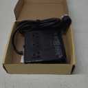 JACKYLED Alarm Clock with 4 USB Chargers Power Strip 3 Outlets 1700J Surge Protector Nightstand Dimmable Digital Clock with Dual Alarm and Snooze Function for Bedroom, Full Screen LED Display