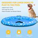 Pasara Large Dog Pool Float - 59"X35" Dog Pool Float for Large Dogs, Puncture Proof pet Floats Holds Up to 110 Lbs, (Blue)