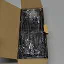 HapiRm Sponge Holder for Kitchen Sink - Self-draining Sink Caddy with Brush and Dishcloth Holders, Stainless Steel Kitchen Organizer for Countertop - Black