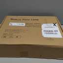 Floor Lamp with Remote Control, Floor Lamps for Living Room/Bedroom/Office, Stepless Adjustable 3000K-6000K Colors and 10-100% Brightness,Standing Light with Foot Switch (Black+Beige Linen)