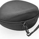 Hard Travel Carrying Case Compatible with Skullcandy Crusher Over-Ear Headphones. (Case Only, Not Include The Device)-Black(Gray Lining)