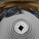 sasylvia 2.5'' x 200' landscape edging kit edging border coil include anchoring spikes 10 connectors plastic garden border for lawn garden grass yard home(white)