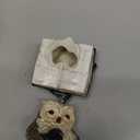 XinTX 2 PCS Owl Statues Decor,Owl Reading Book Figurine Cute Crafted Statue for Home Office Room Decoration, Animal Sculptures Collection BFF for Owls Lovers