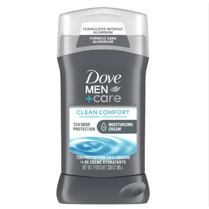 Dove Men+Care Deodorant Stick for Men Clean Comfort Aluminum Free 72-Hour Odor Protection Mens Deodorant with 1/4 Moisturizing Cream 30 oz