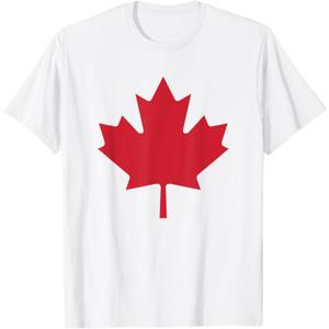Canadian Flag Shirt Women Men Kids Red Maple Leaf Canada Day T-Shirt, S