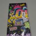 Irenare 85 Pcs 90s Party Decorations 90's Party Birthday Supplies Includes Inflatable Radio Boombox and Mobile Phone, Back to 1990s Backdrop Tablecloth, 75 Pcs Balloons for Hip Hop (90s Style)