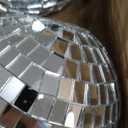 Suwimut 9 Pack Mirror Disco Ball, 4 Inch Small Mirror Ball Ornaments Silver Hanging Disco Balls with Attached String for Reflect Light, Party Favor, Home Bands Decorations, Stage Props, Christmas