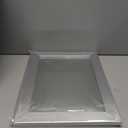 Ruomeng Wall Mirror Rectangle Decorative Mirror 12" x 16" for Entryway, Bedroom, Living Room, Nickel