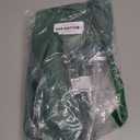 MATIRUG Christmas Table Cloth for Rectangle Tables 52x70 Inch,Spillproof Wrinkle Free Green Snowflake Jacquard Fabric Tablecloth for Xmas Winter Holiday New Year