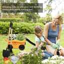 Toddlers Rake & Shovel Set with Wheelbarrow, Kids Yard Tools for Digging, Gardening, Beach, Sandbox, Lawn, Camping, Summer Outdoor Garden Toys Gifts for Children Age 2-5 Years Old