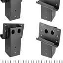 VEVOR Deer Blind Brackets, Outdoor 3.6x3.6 Platform Bracket, Fit 3.5x3.5 In / 88.9x88.9 mm Lumber, 2204lbs/1000kg Capacity Steel Elevator Brackets for Deer Stand, Hunting Blinds, Shooting Shack, 4 Pcs