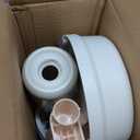 Pet Standing Water Dispenser Cat Dog Standing Ceramic Bowl Automatically Feeding Water Height Adjustable Detachable Pole (White, Large)