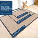 OLANLY Front Door Mat Indoor Outdoor Entrance, Waterproof Heavy Duty Doormat, Fade Resistant, Low Profile, Easy Clean Patio Porch Welcome Floor Mats for Entry, 59x23, Beige