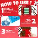 Belemar Windmill Bubble Machine Toys for Kids & Toddlers, Bubble Blower with Lights & Music, Adjustable 51" Height, 130ml Large Tank, Bubble Solution Included, Bubble Show for Parties & Birthdays