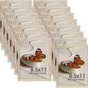 Memory Island 8.5x11 Document Certificate Frames for Wall and Tabletop Display, 8.5 by 11 Walnut Wood Grain Picture Frames with HD Plexiglass, Set of 15