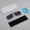 Easy clip Spring Polarized Clip On Sunglasses (Black, M)