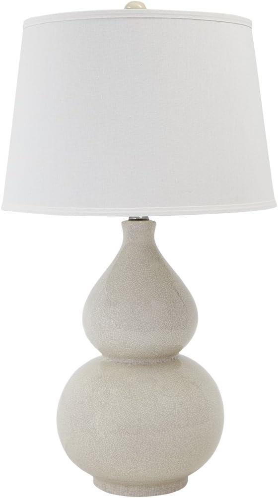 Signature Design by Ashley Saffi 31" Ceramic Table Lamp with Double Gourd Base, Cream