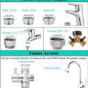 Sneatup Faucet Aerator to Garden Hose Diverter (5 adapters + Quick Connector)