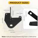 M MATI Heavy Duty Trailer Hitch Receiver Ball Mount for Honda ATV Recon 250 TRX250 1997-2023