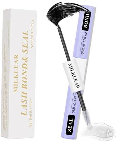 Lorpurri Lash Bond and Seal, 2-in-1 Cluster Lash Glue for DIY Lash Extensions, 48H Long-Lasting Waterproof Lash Adhesive, Strong Hold, Quick Dry, Gentle for Sensitive Eyes