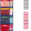 Handy Laundry Weekly Clothes Organizer for Kids 5-Shelf Hanging Closet Storage with Day of the Week Labels, Over the Door or Wall Mount, Large Capacity, Encourages Routine, Blue