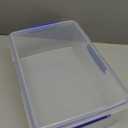 Sistema KLIP IT Food Storage Container, 7 L, Airtight & Stackable, BPA-Free, Clear with Blue Clips (236oz)