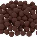 MECCANIXITY Pom Felt Balls Felting Fabric 1cm 10mm Dark Brown for Home Crafts Project DIY Pack of 100