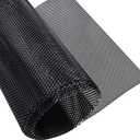 Universal Car Grill Mesh 40" x 13", Black-Painted Aluminum Alloy Automotive Grille Insert, Multifunctional Grille Mesh Roll (3 x 6mm Rhombic Hole)