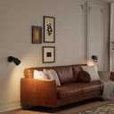 Aisilan Bedroom Wall Sconces with On/Off Switch Hardwire Black Wall Light with E26 Bulb Indoor Sconce Wall Lighting for Bedside 7W Wall Mounted Light for Living Room Hallway Fireplace