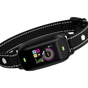 Dog Bark Collar No Shock, Auto Anti Barking Collar Rechargeable with 4 Modes Beep Vibration, Smart Training Adjustable 5 Sensitivity Levels Waterproof for Small Medium Large Dogs