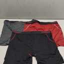 Separatec Mens Underwear with Pouch for balls Anti Chafing Underwear Men Athletic Sport Performance Long Boxer Briefs 3 Pack (Large, Black/Dark Gray/Maroon)