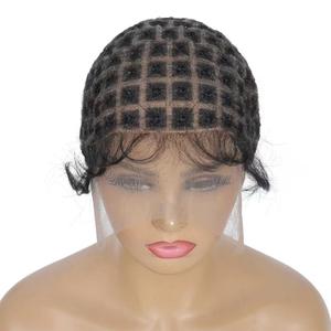 Braided Wig Caps With Baby Hair Double Full Lace Crochet Caps With Natural Knots For Making Lace Front Glueless Braided Wig For Breathable Box square Crochet Hair (1B, 95 Knots)