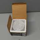 Gusto Nostro White Marble Coasters Set of 4 - Luxury Natural Stone Coasters for Drinks - Genuine Marble Kitchen Accessories, Round Artisanal Stone Coaster for Kitchen Counter, Coffee Table, Home Decor