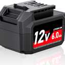 Replacement for Skil 12V Battery 6.0Ah BY5020A-00 PWRCore Lithium Battery with USB-A Power Port, Compatible with SKIL PWRCore 12 Volt Cordless Power Tools, for Skil Battery