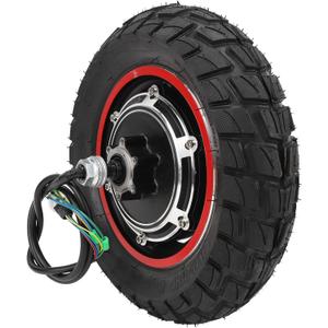 Bnineteenteam Electric Scooter Hub Motor, 10 Inch 48V 800W Pneumatic Tires Aluminum Alloy Hub Motor for Electric Scooter Enthusiasts