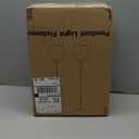 2 Pack 7.2-Inch Globe Pendant Lights, Mid Century Gold Pendant Light Fixtures, Globe Pendant Lights Kitchen Island with Milk Glass Shade Adjustable Hanging Fixture for Dining Room (Bulbs not Included)