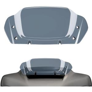 8" Wave Windshield Windscreen Wind Splitter Compatible for Harley Davidson Street Glide FLHX 2024-2025, CVO Street Glide FLHXSE 2023-25, FLHXU 2025, Smoke