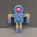 Hanaive 24 Pcs Robot Fidget Spinners Transformable Fingertip Gyro Chain Toy Deformable DIY Stress Relief Fidget Sensory Toys Adults Piata Goodie Bag Birthday School Gift