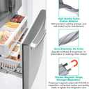 Upgraded 5304501270 Freezer Door Gasket for Fri-gidaire Elec-trolux Refrigerator, 34.65" x 24.13" Freezer Door Seal Fit for Kenmore Part Replace 241778308 Refrigerator Freezer Door Seal